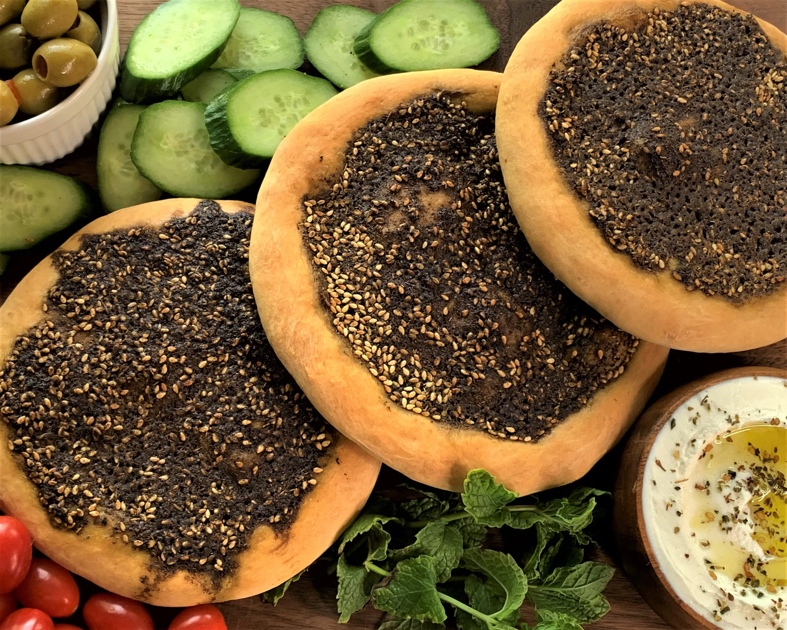 Zaatar Manakeesh: Middle Eastern Bread Recipe  In-Fused Living: The fusion  veggie food blog